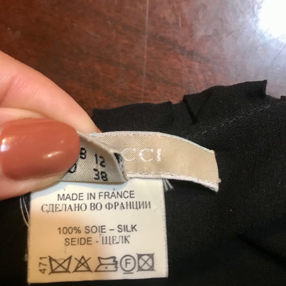 Nina Ricci cocktail silk dress France 6-8 - Picture 9 of 10
